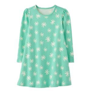 NWT Hanna Andersson Snowflakes Long Sleeve Swing Dress 120 cm (6-7 yrs)
